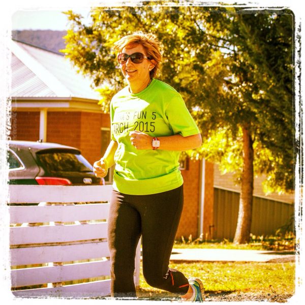 I can run and smile at the same time!
