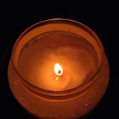 Orange candle