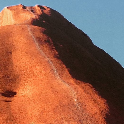 The track up Uluru
