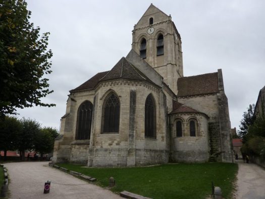 Auvers Church in Auvers-sur-Oise, France