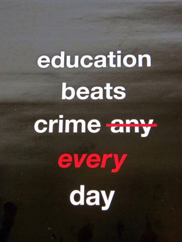 Education beats crime