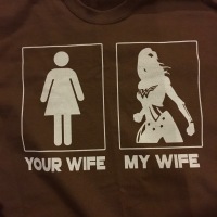 Your wife, my wife toshirt for my husband features wonder Woman
