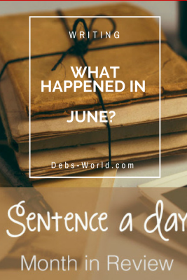 A Sentence a day for June writing challenge