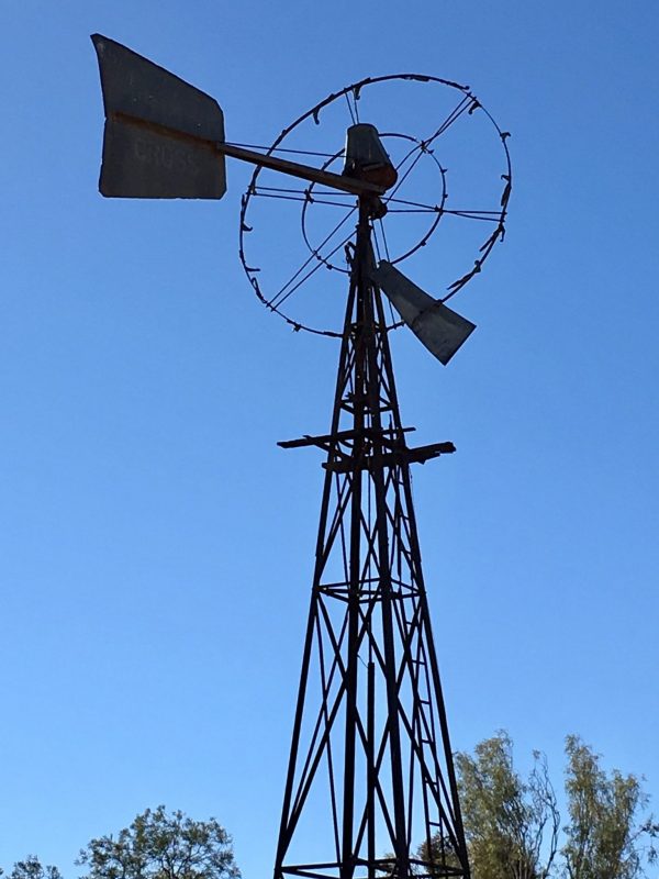 Windmill in the outback in the Flinders Ranges