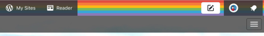 WordPress rainbow ribbon