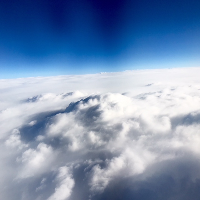 Clouds while flying