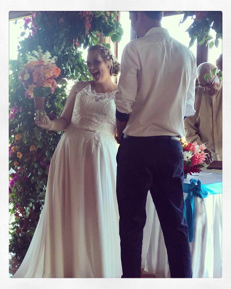 Wedding Day smiles at Outrigger Resort Fiji