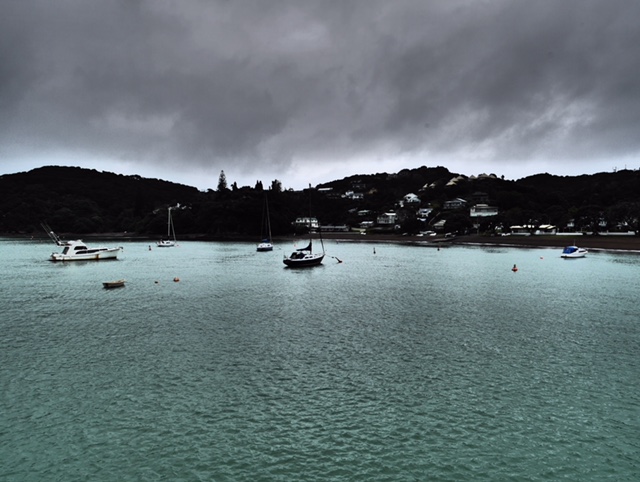 Moody skies at Russell, New Zealand