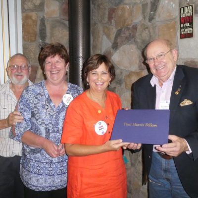 Receiving Rotary's Paul Harris Award