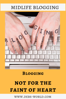 Blogging is not for the fainthearted - read more at www.Debs-World.com