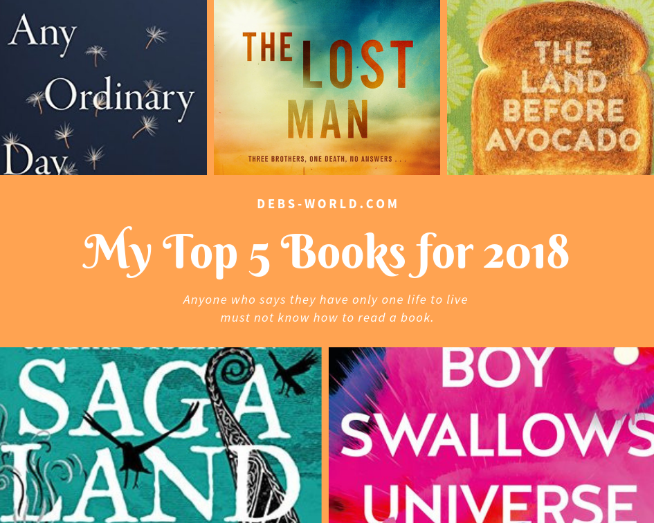 My top 5 books for 2018