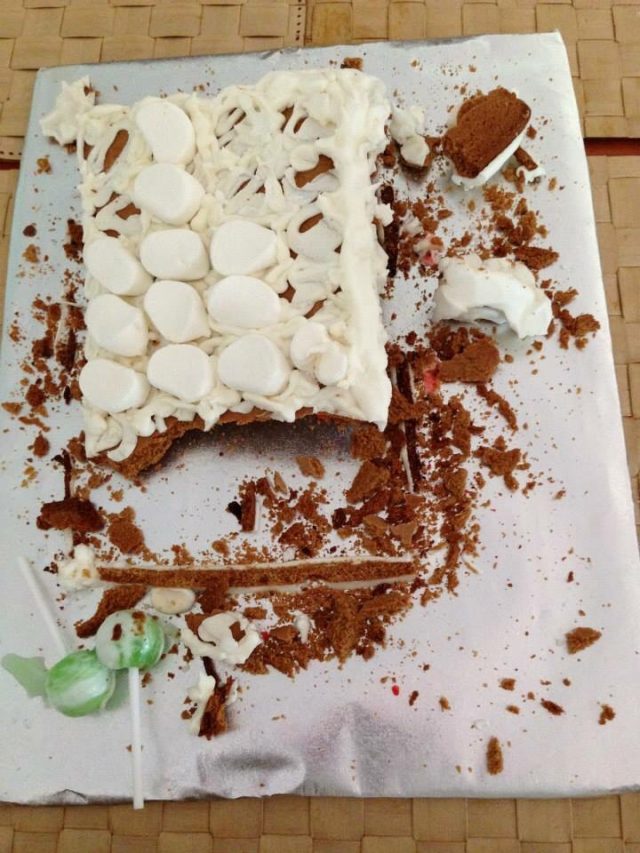 Gingerbread House - or what's left of it