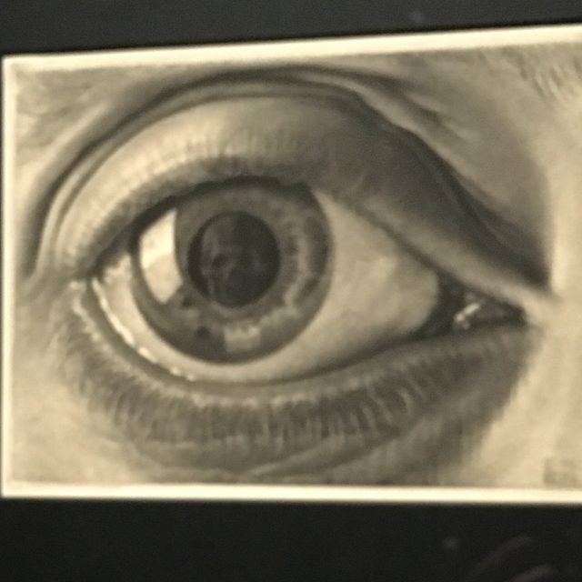 Eye with Skull by Escher