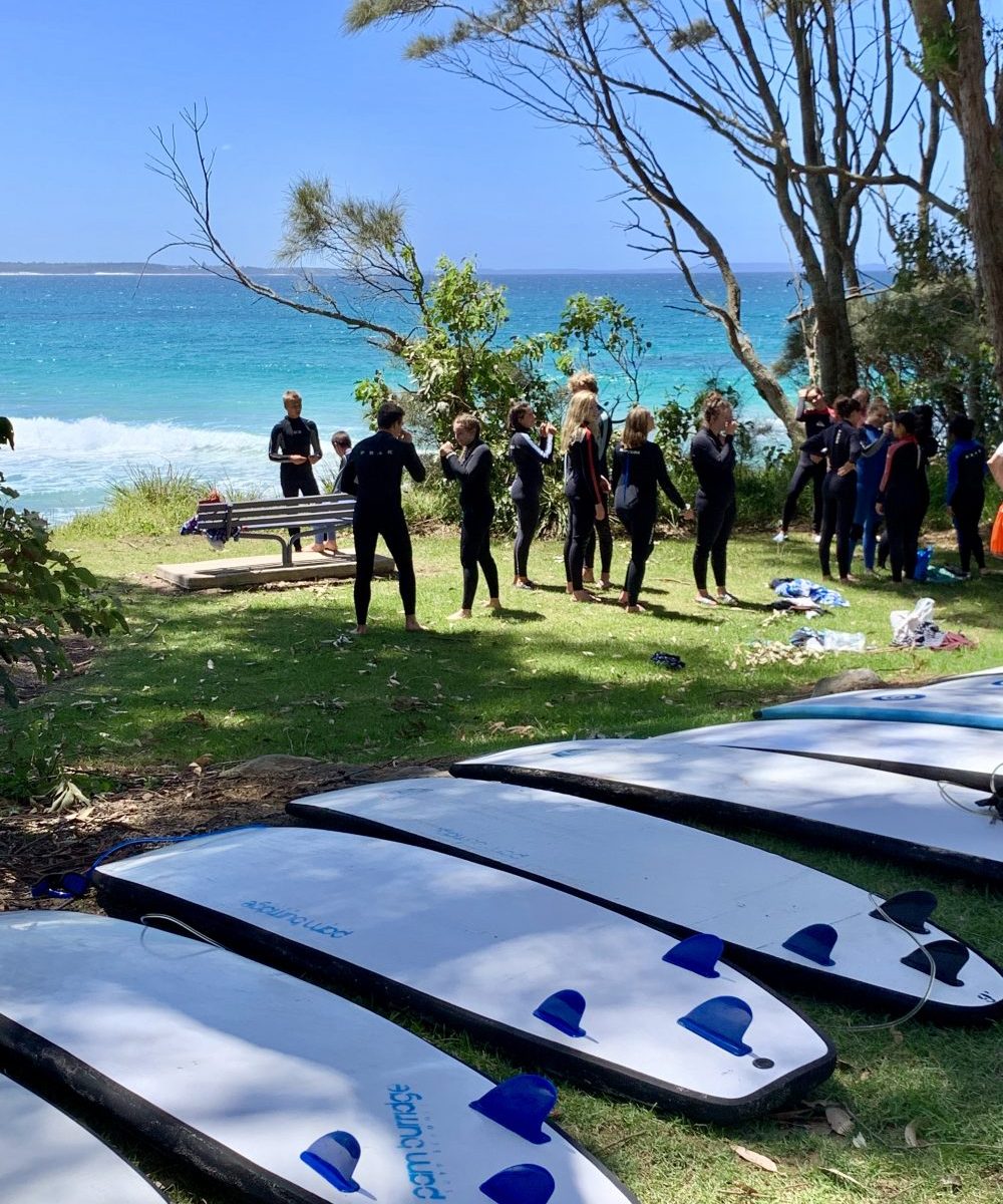 Surf school for Rotary Exchange Students
