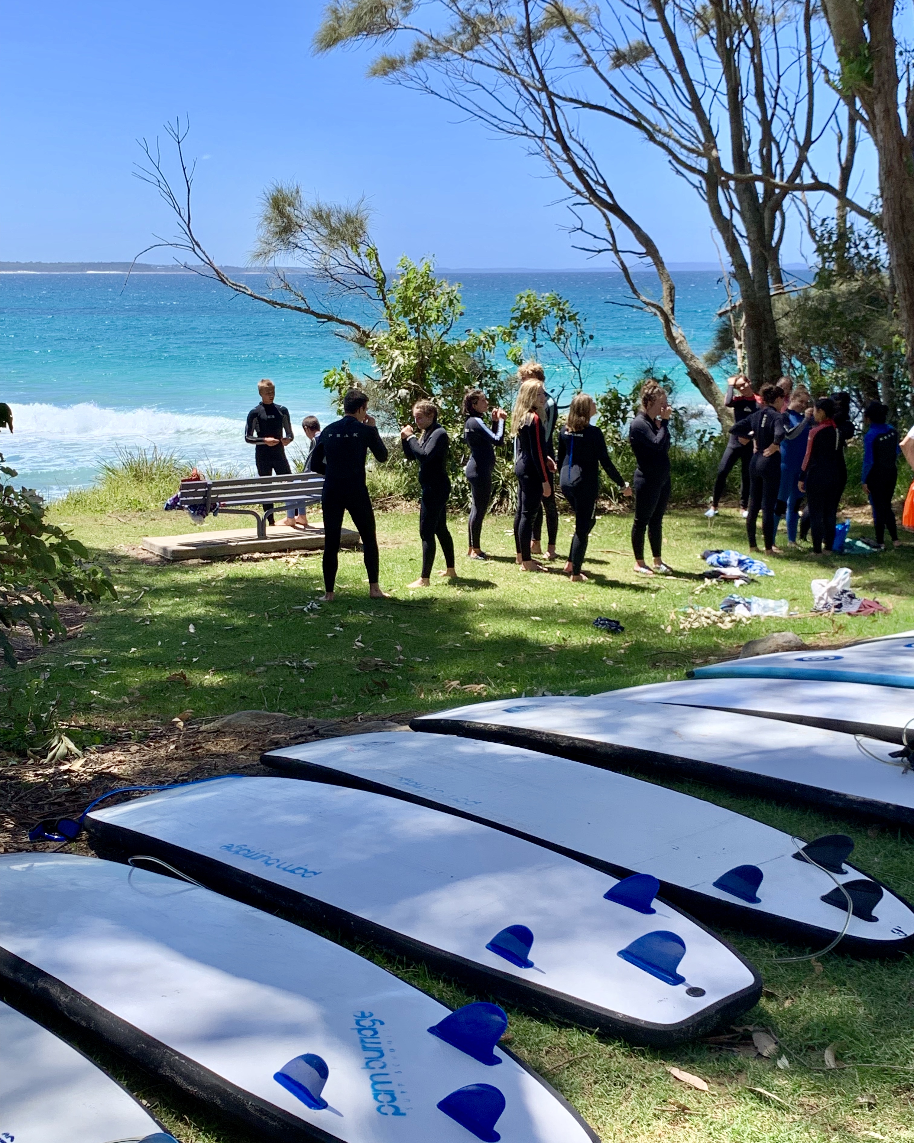 Surf school for Rotary Exchange Students