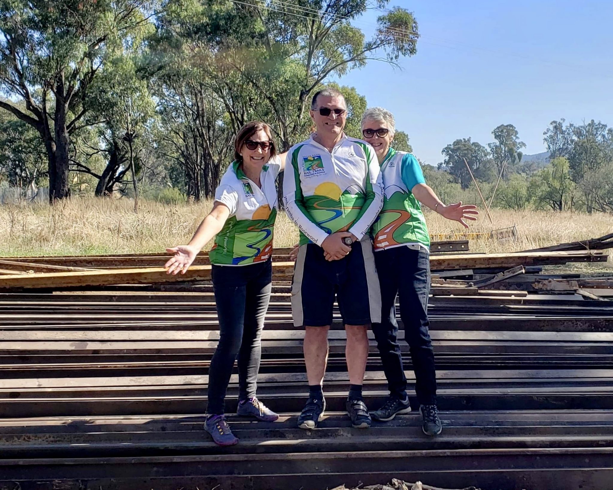 A happy day with the official turning of the sod of the Tumbarumba to Rosewood Rail Trail