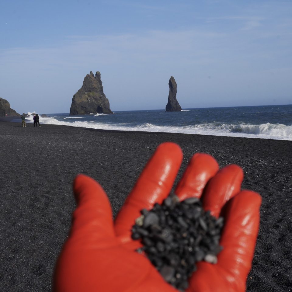 Black sand in Iceland
