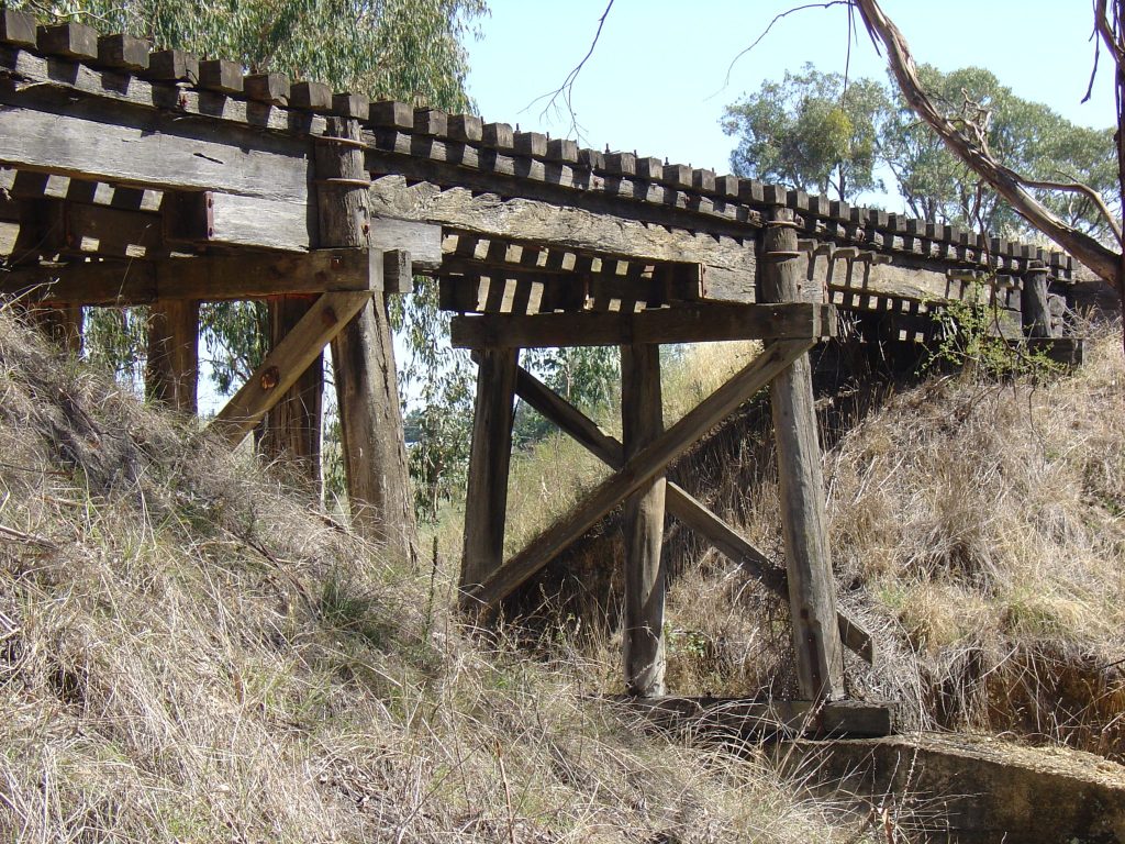 Sawpit Creek bridge on the rail trail