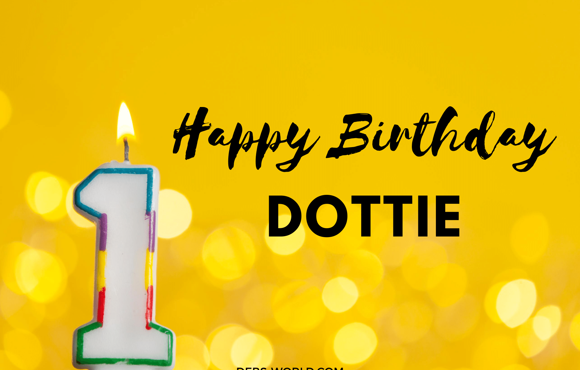 Dottie's first birthday