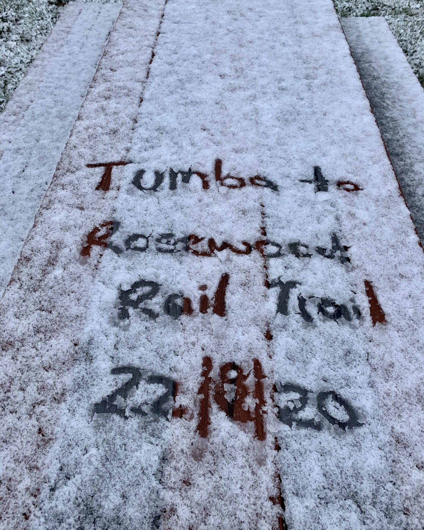rail trail snow day