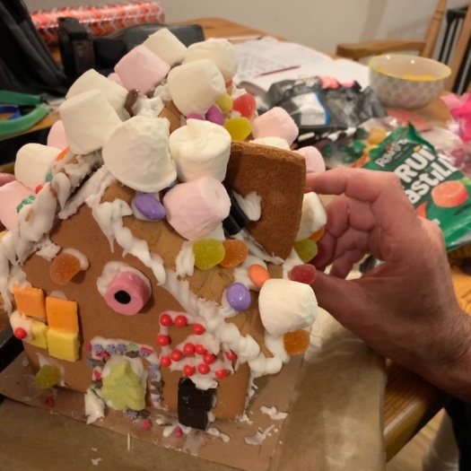 gingerbread house before