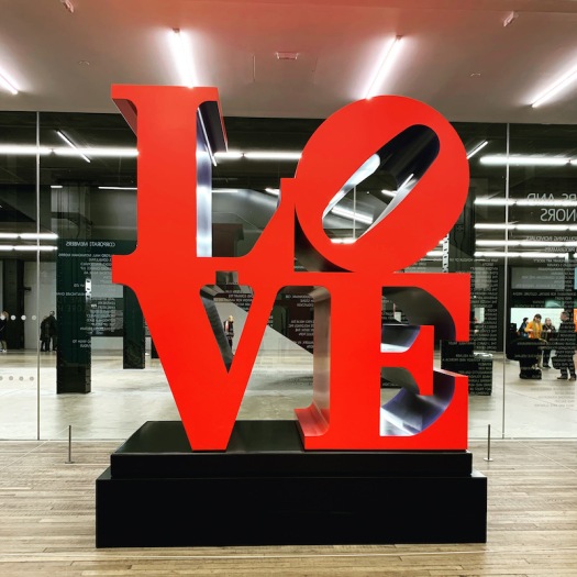 Love sculpture at Tate Modern in London