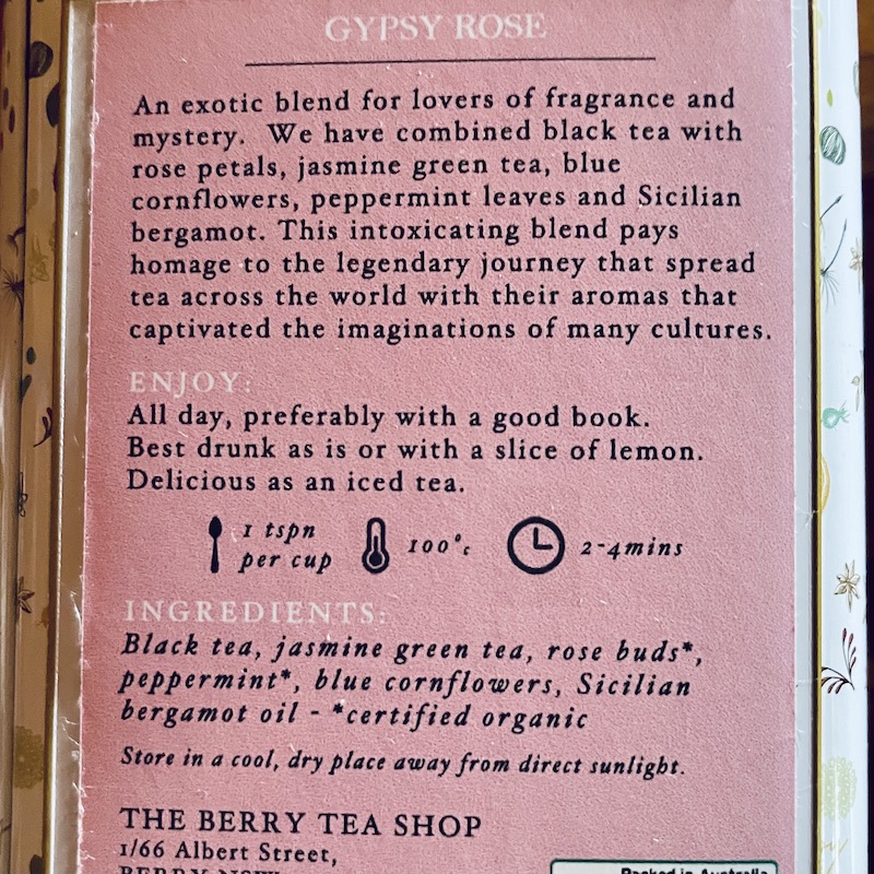 Tea details