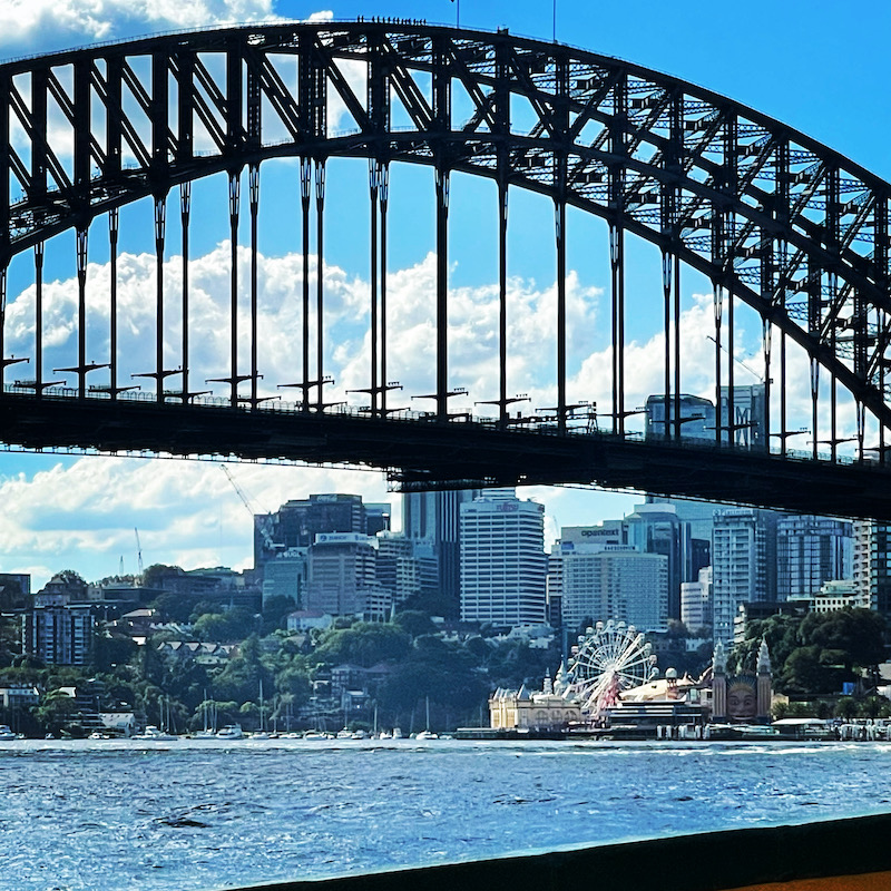 Sydney Harbour Bridge with Luna park