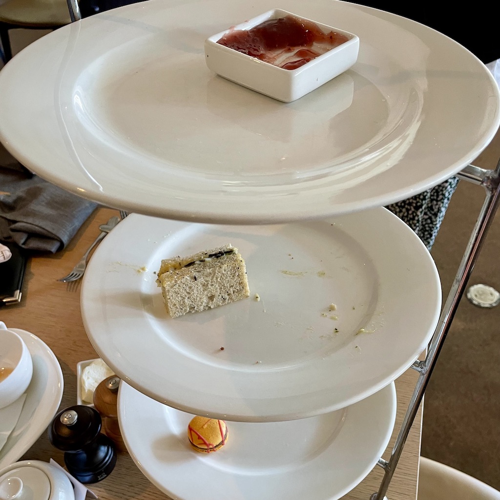 all that was left of our high tea